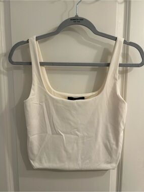 NWOT Forever 21 Seamless White Tank Top